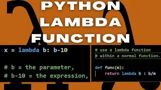 How to Create Python LAMBDA Function and use .APPLY method