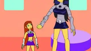 SIBLING RIVALRY GIANTESS Teen Titans starfire vs blackfire