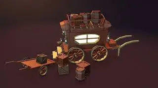 Classic Victorian Cart | Cinema 4d