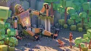 Cubic Worlds - Low Poly Animation (Blender)