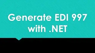 Generate EDI 997