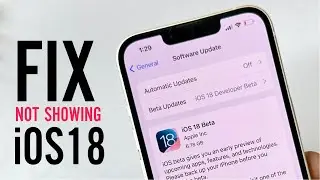 iOS 18 Beta Not Showing iPhone | How To Fix iOS 18 Beta Update Not Showing in iPhone |