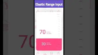 Elastic Range Input Animation Using AnimeJs || Coding Status 