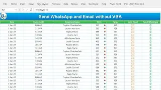 Send WhatsApp and Email without VBA