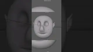 Cartoon character's head 3d modeling (Autodesk Maya)