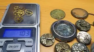 Сколько стоят старые позолоченные механические часы.