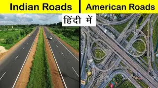 Indian Roads vs American Roads Comparison in Hindi #Shorts #Short