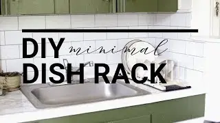 DIY Minimal Wooden Dish Rack