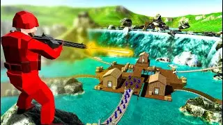 Ravenfield Just Released a NEW MAP!  Ravenfield Raft Gameplay & Domination Mode!