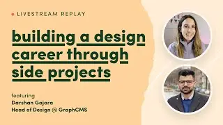 Building a design career through side projects with Darshan Gajara (Livestream Repost)