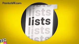 Create Lists in Final Cut Pro