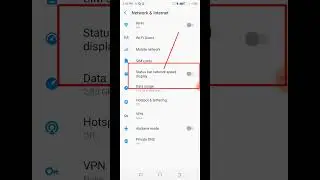 Status bar network speed display | network speed | #shorts