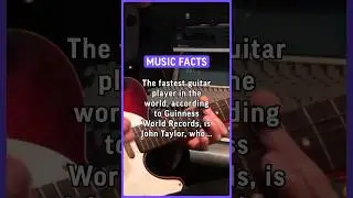 The fastest guitar player in the world, according to Guinness World Records, John Taylor… 