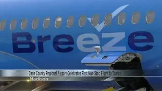 Dane County celebrates first nonstop flight with new airline