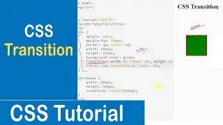 #45 CSS Transition| Transition Delay | Transition Duration| Transition Timing Function| CSS Tutorial