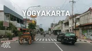 1 Hour Driving Around Jogja - Driving Downtown - Yogyakarta City 4K