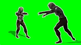 Scary Running Zombie Footage Green Screen Footage Download Free 1080