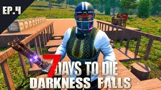 I FINALLY Built A BASE!! [Darkness Falls Ep.4]
