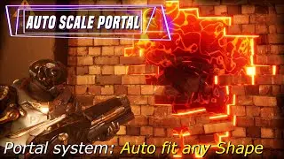 2- Auto scale Portal Frame, Opens with Camera Shake and Flash (Unreal Engine 5)