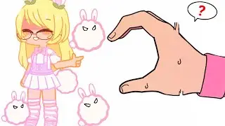 Do finger heart with my oc's ( fancy refill gacha club) version 😍😲