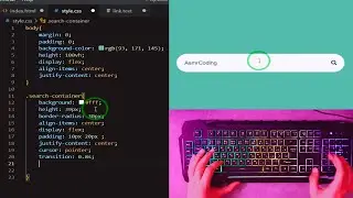 ASMR Programming - Coding Search Box - HTML CSS Only - No Talking