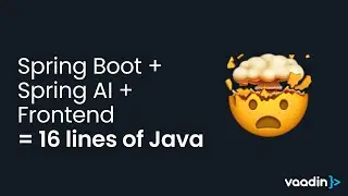 Build an AI-powered web app in 16 lines of Java! 🤯