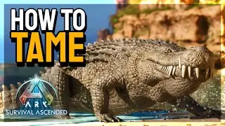 How To Tame The NEW Deinosuchus + Abilities in ARK: Survival Ascended [ASA]