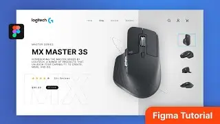 Figma Website UI Design Tutorial | Logitech Website | Learn Figma
