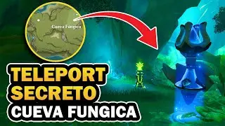 ✨TELEPORT SECRETO: CUEVA FUNGICA  ( MISIÓN DE MUNDO Y PUZZLES ) | GENSHIN IMPACT SUMERU |