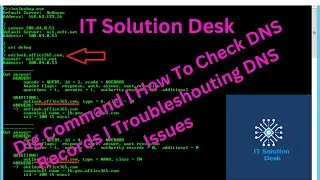 Dig Command | How To Check DNS Records | Trouble shouting DNS Issues