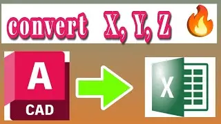 How To Export XYZ Data From AutoCAD To Excel Direct
