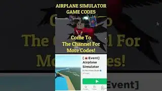 !NEW! (2022) ✈️ Roblox Airplane Simulator Codes 🎃 ALL *EVENT* CODES!