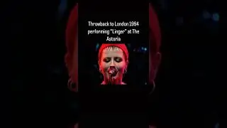 Throwback to London 1994 performing “Linger” at The Astoria