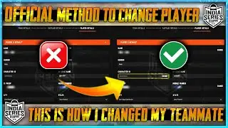 [Working] Change Teammates Character ID, Email, Phone Number in BGMI Series Tournament in Seconds 😄