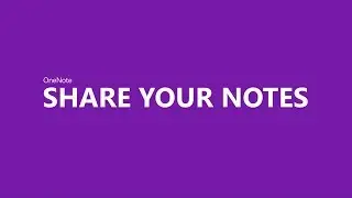 Share your notes with OneNote