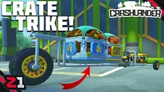 It's A TRIKE HAULING Some Food CRATES ! Scrap Mechanic Crashlander [E5]