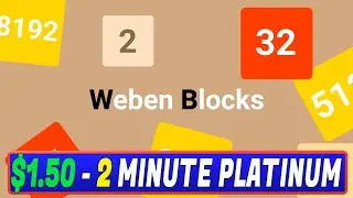 NEW Easy Cheap & Fast Platinum Game - Weben Blocks Trophy Guide - Stackable PS4, PS5