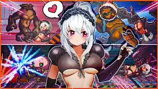 Space Girl Never Surrenders to Alien Creatures - LUNA FIGHTER Gameplay