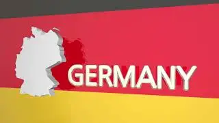 World Map | Germany country nation map europe 3D Animation