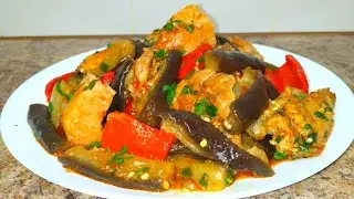 Баклажаны с Курицей-ОБЪЕДЕНИЕ! Такое Рагу захочешь еще! Обед или Ужен! Рецепт из овощей.