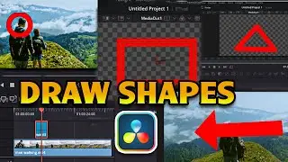 How to Draw shapes in Davinci Resolve