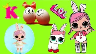 Пасхальные куколки ЛОЛ GLITTER Hop and Hop Kit-tea! LOL Surprise Spring Bling 🐰 Пасхальный выпуск