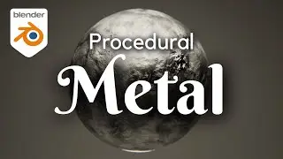 Blender Tutorial - Procedural Metal Material In Under 2 Mins! (Easy Blender Tutorial)