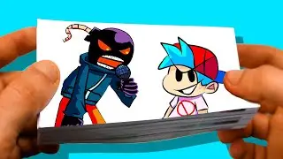 FNF Whitty vs Boyfriend Flipbook Animation (Friday Night Funkin)