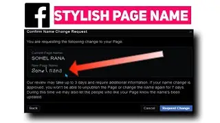 Facebook Page Name with Stylish Font || Facebook Tips 🔥👌