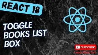 55. Toggle the Books List in the List Box for the BooksDB React App - React18