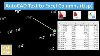 AutoCAD Text to Excel Column - Lisp Program