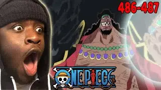 HOW DID BLACK BEARD DO THIS!!!! | One Piece Episodes 486-487 REACTION!!!!