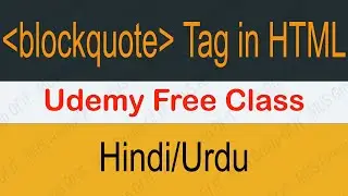 Blockquote Tag HTML In Hindi Class 20 |  HTML Tutorial For Beginner #htmlcourseinhindi #html