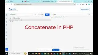 Concatenate string in PHP | php for beginners #php